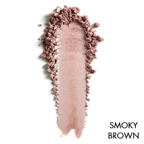 Smoky brown 'shimmery pale brown' eye shadow swatch