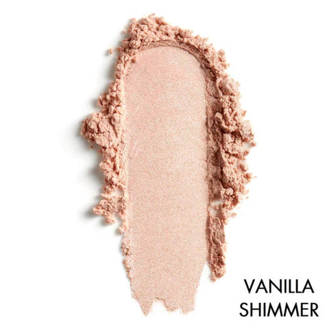 Vanilla shimmer eye shadow swatch