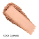 Cosmetic powder swatch labeled 'Cool Caramel' on a white background