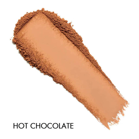 Swatch of 'Hot Chocolate' makeup color on a white background