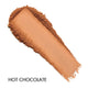 Swatch of 'Hot Chocolate' makeup color on a white background