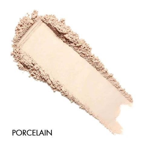 Cosmetic swatch labeled 'Porcelain' on a white background