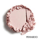 Pink makeup compact with scattered powder on a white background, featuring the brand 'PEEKABOO'.