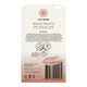 The back of a Little Urchin lip balm packaging card, showing product ingredients, icons, and a barcode on a white background.