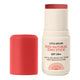 Little Urchin Red Natural Zinc Stick SPF 50+ sunscreen stick shown with its cap removed, displaying the coral-red stick inside.