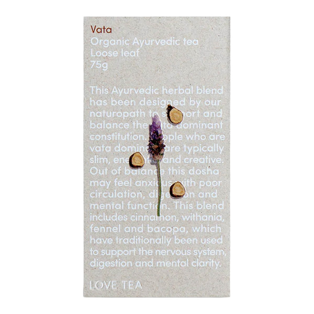 Love Tea Vata Loose Leaf Tea | Nourished Life AU