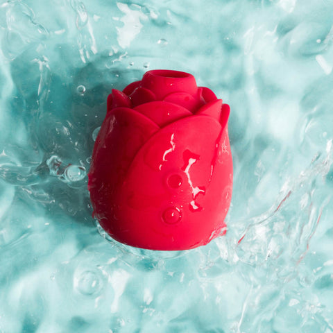 Pleasure air rose in water with blue background. 100% waterproof.