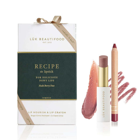 Luk Beautifood Recipe of a Lipstick Nude Berry Duo 2x3g. 