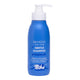 MooGoo Mini Moo Gentle Shampoo in a blue plastic bottle with a white pump dispenser, shown on a plain white background.