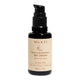 A 30ml pump bottle of MUKTI Bioactive Renewal Day Serum, featuring a black bottle and cap with a beige label on a white background.