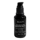 A black pump bottle of MUKTI Golden Glow Bronzing Drops on a solid white background.