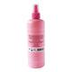 Back of 250ml pink spray bottle of kids hair detangler with directions for use and ingredients.
