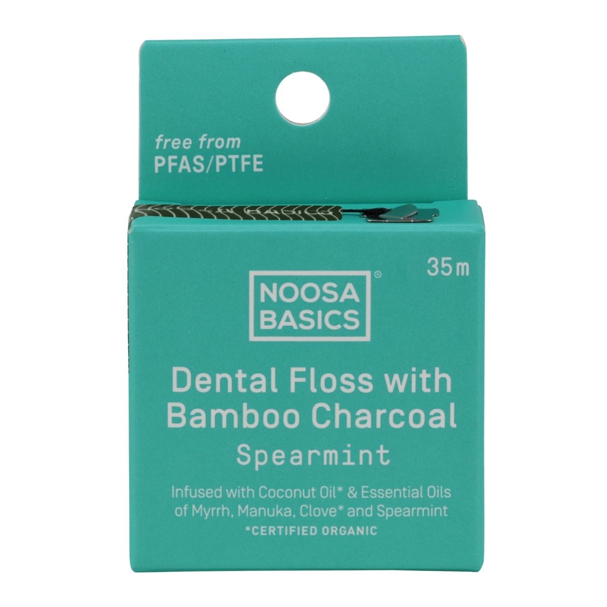 Floosa Noosa Basics Dental Floss with Bamboo Charcoal - Spearmint | Nourished ...