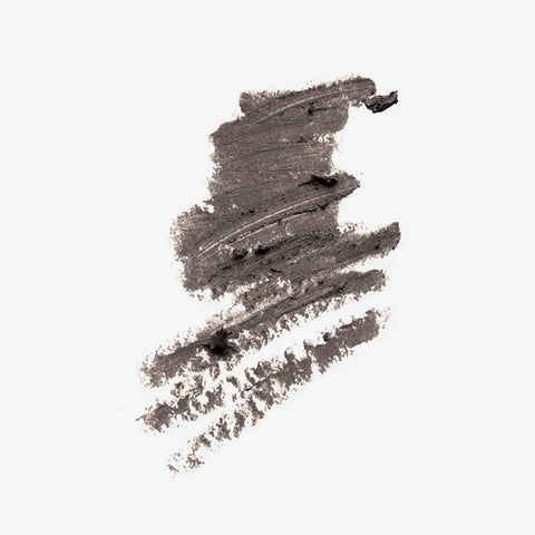 Grey eye pencil swatch on a white background.