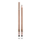 Two rose gold eye pencils with tan tips on a white background.