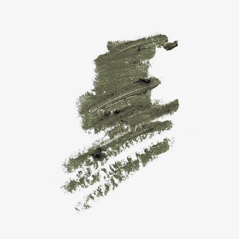 Green eye pencil swatch on a white background.