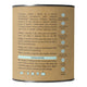 Side of 225g container Nutra Organics Collagen Joints + Bones, showing description and serving suggestion.
