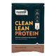 Nuzest Clean Lean Protein package with dark green and brown design on a white background.