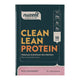Nuzest Clean Lean Protein packaging with teal and pink design.