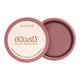 Oceanly plastic free eyeshadow - dusty rose shade with medium pink tones on a white background.