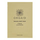 Orgaid organic sheet mask - firming and nourishing. Beige packaging on a white background.