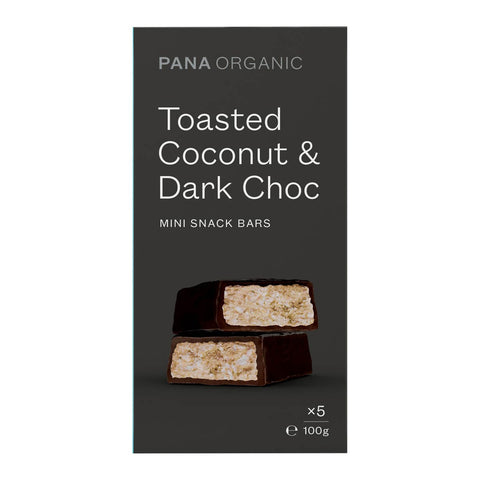 Toasted Coconut & Dark Choc - Mini Snack Bars