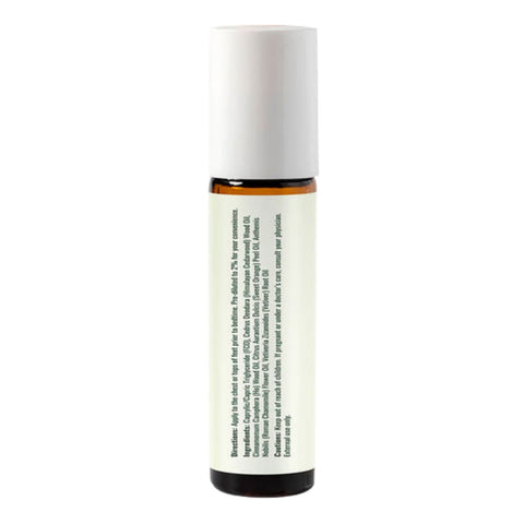 Back of Plant Therapy Essential Roll-on Blend - Sweet Slumber 10ml product on a white background.