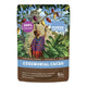 Ceremonial Cacao package with a person and cacao tree on the packaging