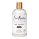 SheaMoisture Daily Hydration Shampoo in a 13 fl oz white bottle with a metallic gold cap, shown on a plain white background.