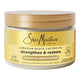 Shea Moisture Jamaican Black Castor Oil leave-in conditioner in a 12 oz jar with a gold lid and gold label, on a white background.