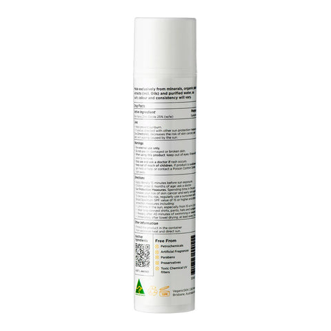 Back of Simple as That Children's Sunscreen Lotion SPF 50.