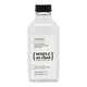 Clear bottle of toner with a black cap on a white background, featuring the brand 'Simple as That'.
