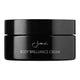 A black cosmetic jar of Sodashi Body Brilliance Cream on a plain white background.