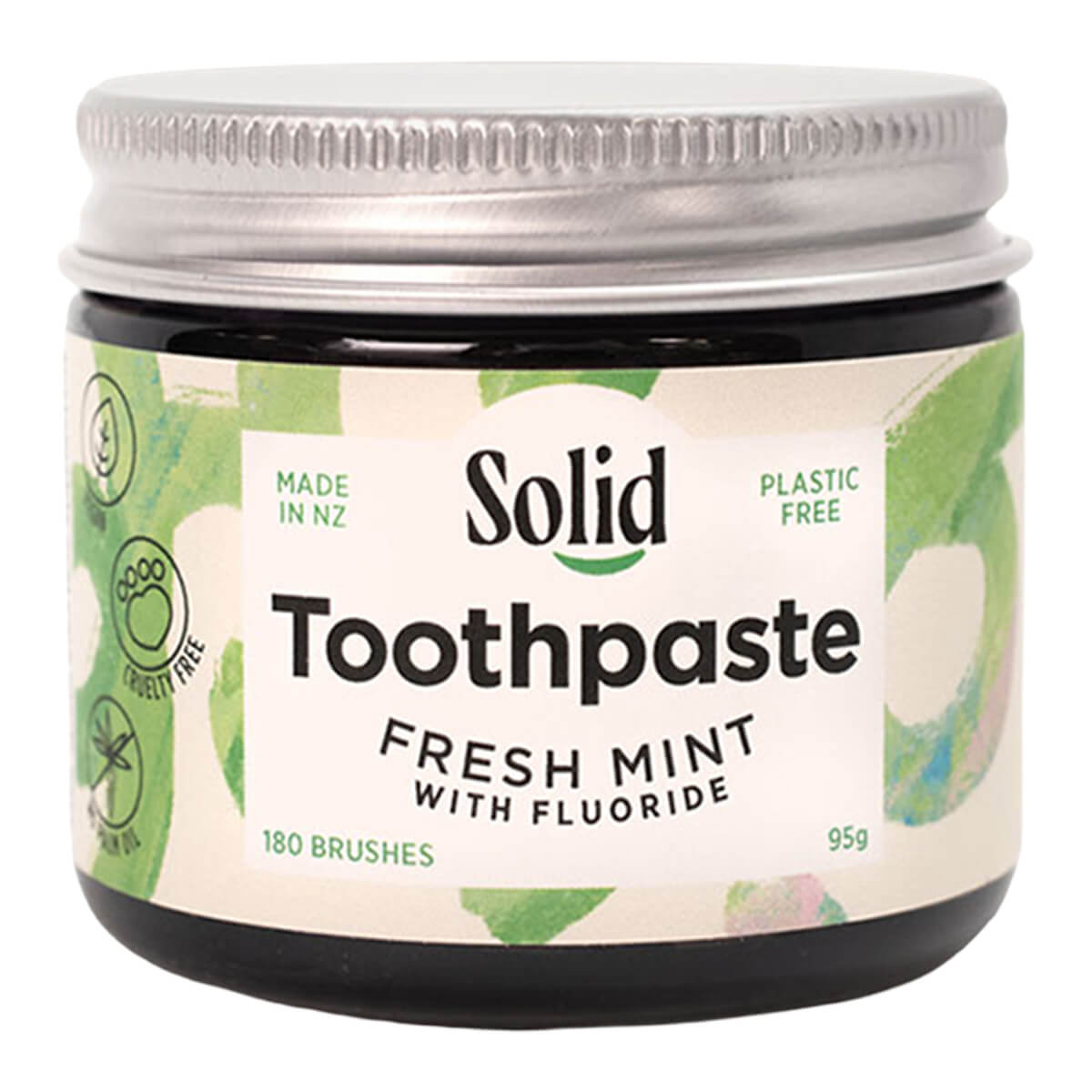 Solid Toothpaste - Fresh Mint with Fluoride | Nourished Life AU