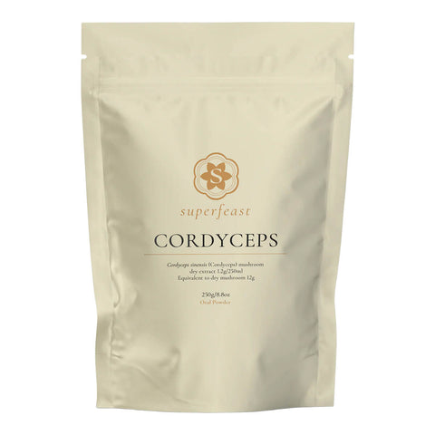 Superfeast Cordyceps package on a white background