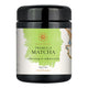 Black jar of SuperFeast Tremella Matcha with a black lid, featuring a white and light green label.
