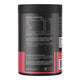 Back label of creatine monohydrate powder with nutritional information and ingredients on a white background