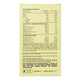 Back view of hydrate electrolytes packaging showing nutritional information label.