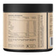 Nutritional information label on a supplement container