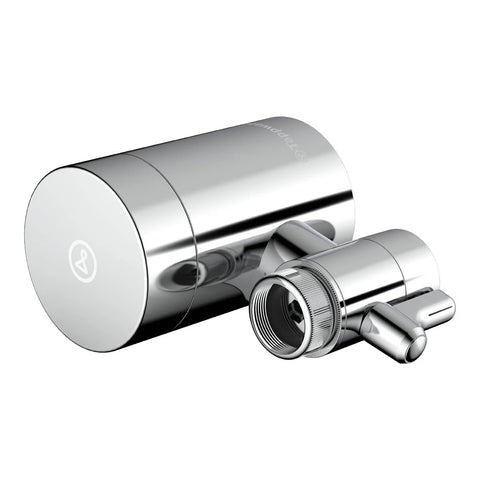 Chrome Tappwater filter starter pack - side view showing where it attaches to the tap.