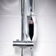 Tappwater ShowerPro Diamond Filter attached to a shower. Removes impurities from water to protect skin and hair.