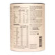 Back of body collagen vanilla container, with nutrition information. Made with organic ingredients.