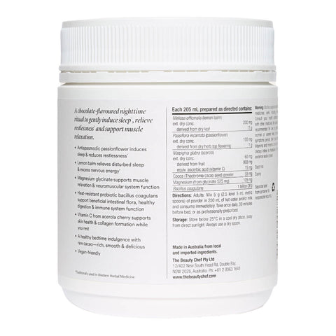 Container with nutritional information on a white background.