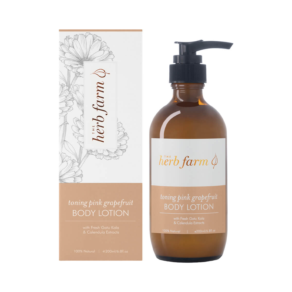 The Herb Farm Toning Pink Grapefruit Body Lotion | Nourished Life AU