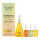 The Jojoba Company skincare discovery set with packaging and multiple bottles on a white background