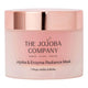 50ml jar of Jojoba & Enzyme Radiance Mask with a rose gold lid & peach packaging.