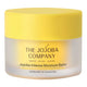 Jojoba Intense Moisture Balm jar with yellow lid and white body on a white background
