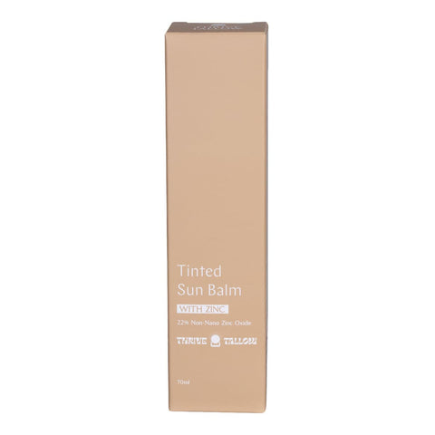 Thrive Tallow Tinted Sun Balm with Zinc 70ml box.