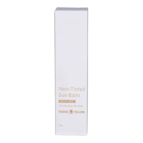 Box of Thrive Tallow Sun Balm with Zinc - Non-tinted 70ml on a white background.