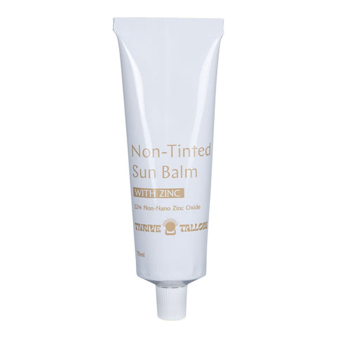 Tube of Thrive Tallow Sun Balm with Zinc - Non-tinted 70ml on a white background.